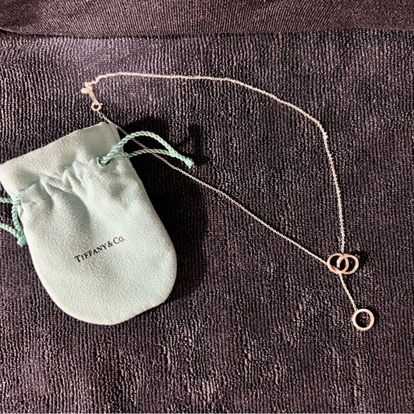Tiffany & Co. 1837 3 Interlocking Circles Lariat Necklace - Picture 1 of 3
